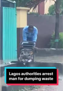 illegal waste dumping A man has been arrested by Lagos 705x1024 1